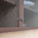 Cabinet Knob Helix Stripe - Stainless Steel Finish