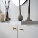Cabinet Knob Sture - Brushed Untreated Brass