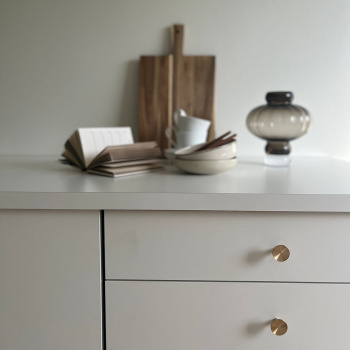Cabinet Knob Sture - Brushed Untreated Brass