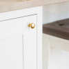 Cabinet Knob 411 - Untreated Brass