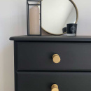 Cabinet Knob Crest - Brass