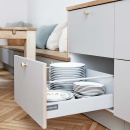 Cabinet Knob Crest - Brass