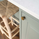 Cabinet Knob Flat - Antique Bronze