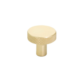 Cabinet Knob Flat - Brass