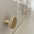 Cabinet Knob Flat - Brass