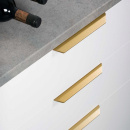 Edge Pull Handle Vann - Brushed Brass